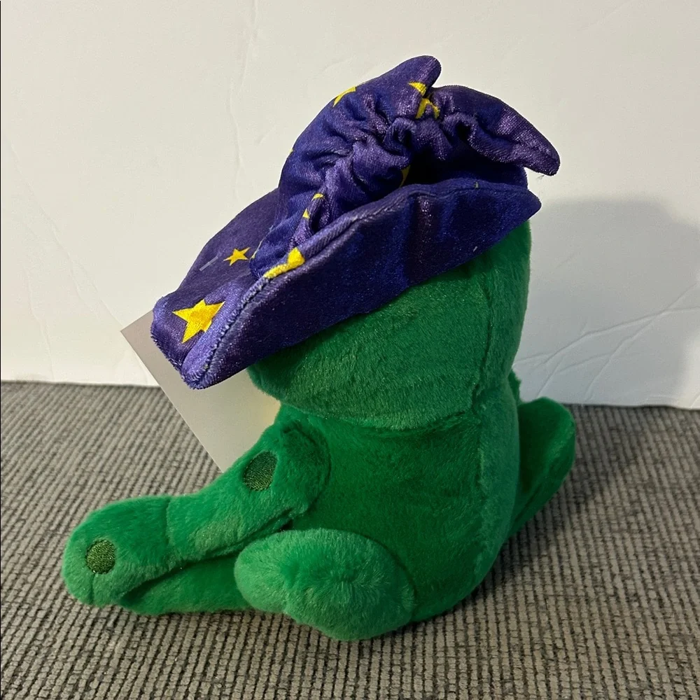 Wizard Frog Plush Squeaky Dog Toy NEW